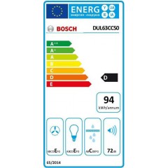 Bosch DUL63CC50 Ελεύθερος Απορροφητήρας 60cm Inox Bosch DUL63CC50 Ελεύθερος Απορροφητήρας 60cm Inox